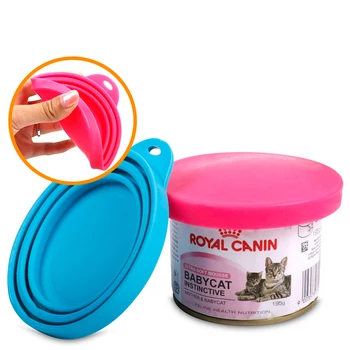 

Dog food Wet food snacks Canned cover Silica gel Sealed bowl Preservative cover Pet General-purpose daily Tableware supplies