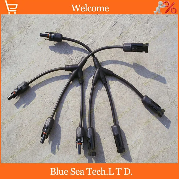 

1 pairs IP67 PV Cross connector MC4 X Branch solar connector male&female kits for solar panel 4.0mm2 30A Free shipping