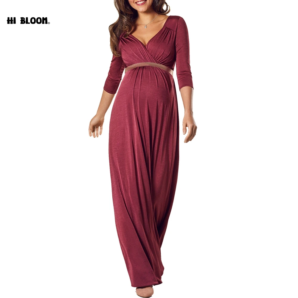 

Fashion Evening Party Maternity Long Dresses White Dress For Pregnant Women Red Maternity Clothes Pregnancy Dresses