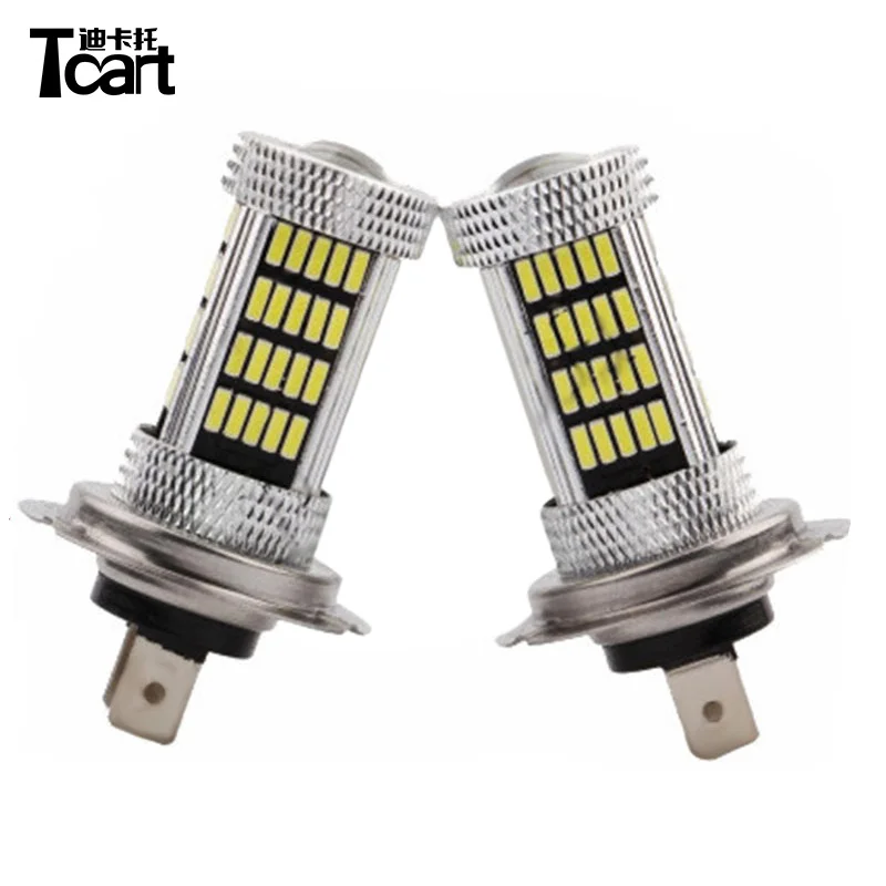 Светодиодные лампы Tcart H16 2 шт. 12 В 19 Вт супер белое основание для фар автомобиля 6000K