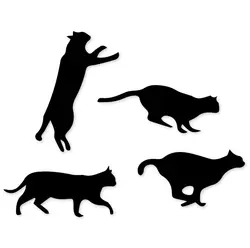 Прыжки кошки из металла прорезной трафарет для окраски Скрапбукинг фото альбом для карт Тисненая Бумага для творчества DIY