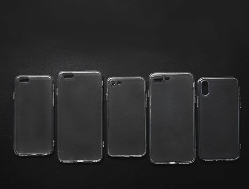 Ультратонкие прозрачные телефонные чехлы для iPhone XR Xs Max X 8 7 6 6S Plus 5 5S SE мягкий силиконовый защитный чехол