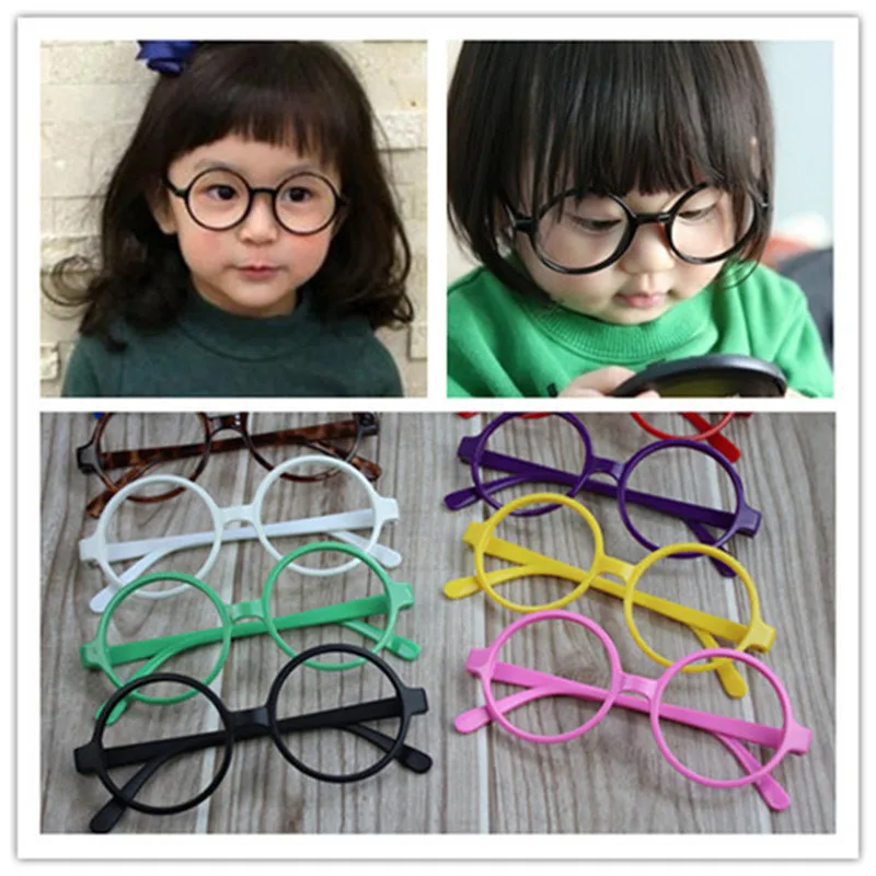 2019 Fashion Mother and Daughter Classic Retro Round Kid Eyeglass Cute Women Glasses Frame Harry Potter Glasses Without Lenses