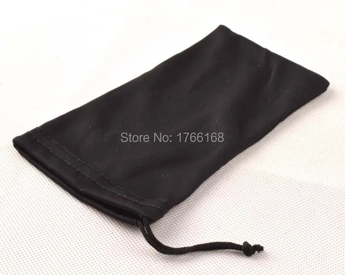 100 шт 9*17 см из черной Микрофибры Солнцезащитные Очки es Чехол для очков очки ткань мешок очки под заказ сумка
