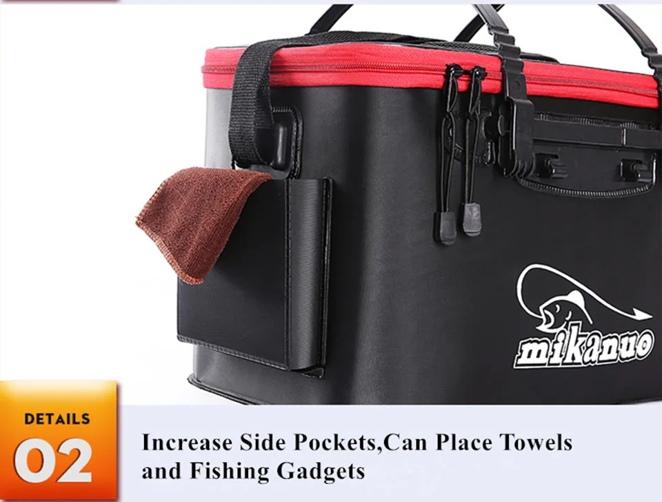 Dobrável de Pesca Balde de Pesca Caixa ao ar Bacia de Água Equipamento de Pesca Bolsa Peixe Vivo Livre Portátil Camping Recipiente Pan 6 Peixe Vivo Caixa Ao Ar Livre Portátil
