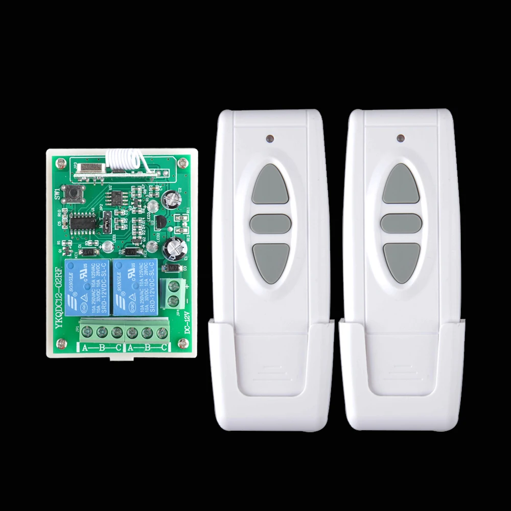 

DC 12 V Wireless Motor Remote Switch Controller Forwards Reverse Up Down Stop Wall Transmitter Manual Button Limit Switch