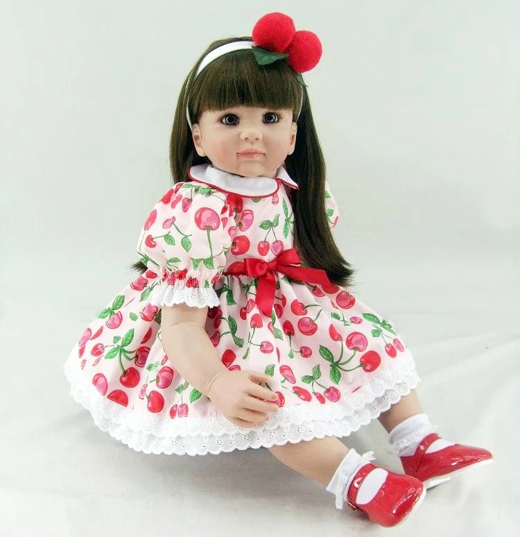 22inch 55cm girl reborn babies dolls Silicone Vinyl Reborn dolls for children sleeping dolls bebe real reborn bonecas