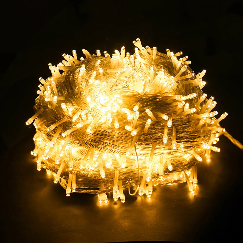 

10M LED String Fairy Light Christmas Xmas Wedding Tree Holiday Outdoor String Lights Waterproof Fairy Garland Deco Colorful