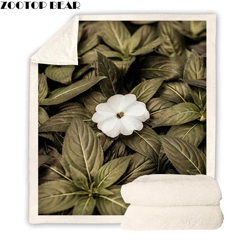 الأزياء الزهور 3D طباعة شيربا بطانية قابل للغسل المفرش لحاف عارضة كنبة مكتب بطانية ثرو من الصوف هبوط السفينة