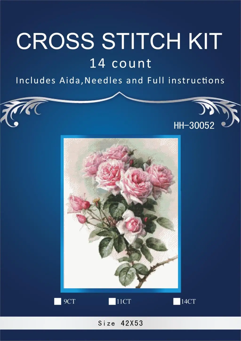 Pink Rose,Counted Cross Stitch 14CT Cross Stitch Sets Wholesale cartoon