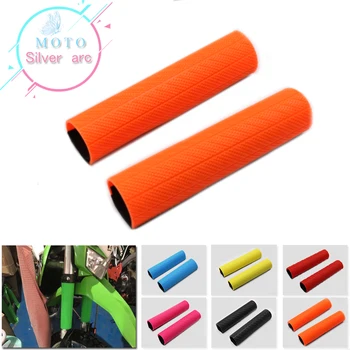 

For Kawasaki KTM CRF YZF KLX Dirt Bike ATV Quad Alconstar-Rubber Front Shock Absorber Fork Suspension Protector Guard Wrap Cover