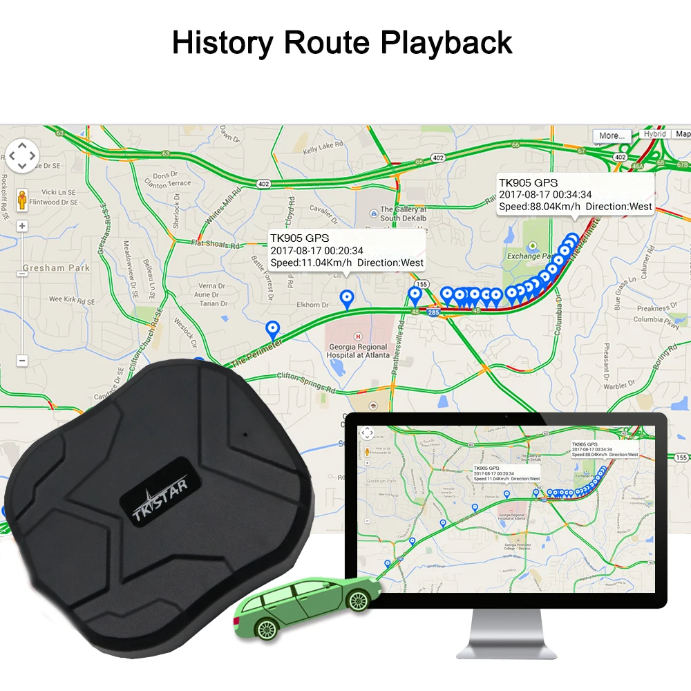 GPS Tracker voiture 90 jours en veille TKSTAR TK905 GPS localisateur étanche GPS Tracker Auto aimant moniteur vocal application Web gratuite PK TK915