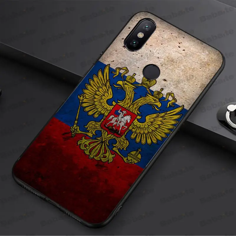Мягкий силиконовый чехол для телефона с изображением флага России и Babaite для redmi 5plus 5A 6pro 4X note5A Note 4X note6pro 6A