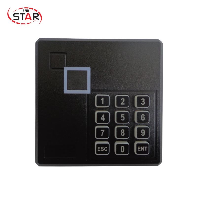 

Access Control Card Reader Water-Proof door keypad em card reader em mf 125khz / 13.56 Mhz rfid reader With Wg26/34 Interface