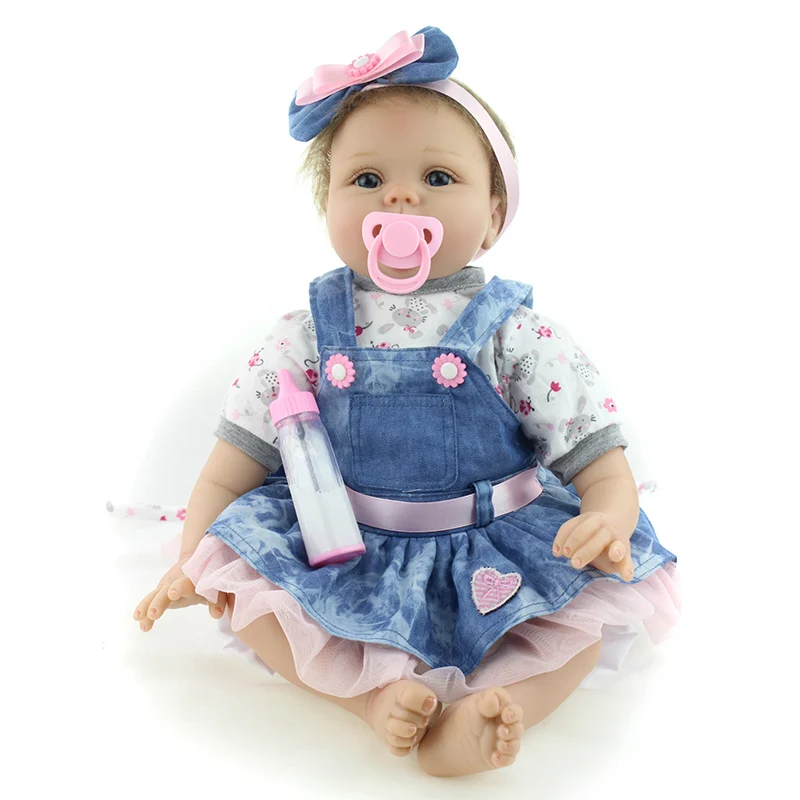 

55CM Silicone Baby Reborn Dolls Lifelike Jointed Princess Girls Toy Christmas Festival Gifts FJ88