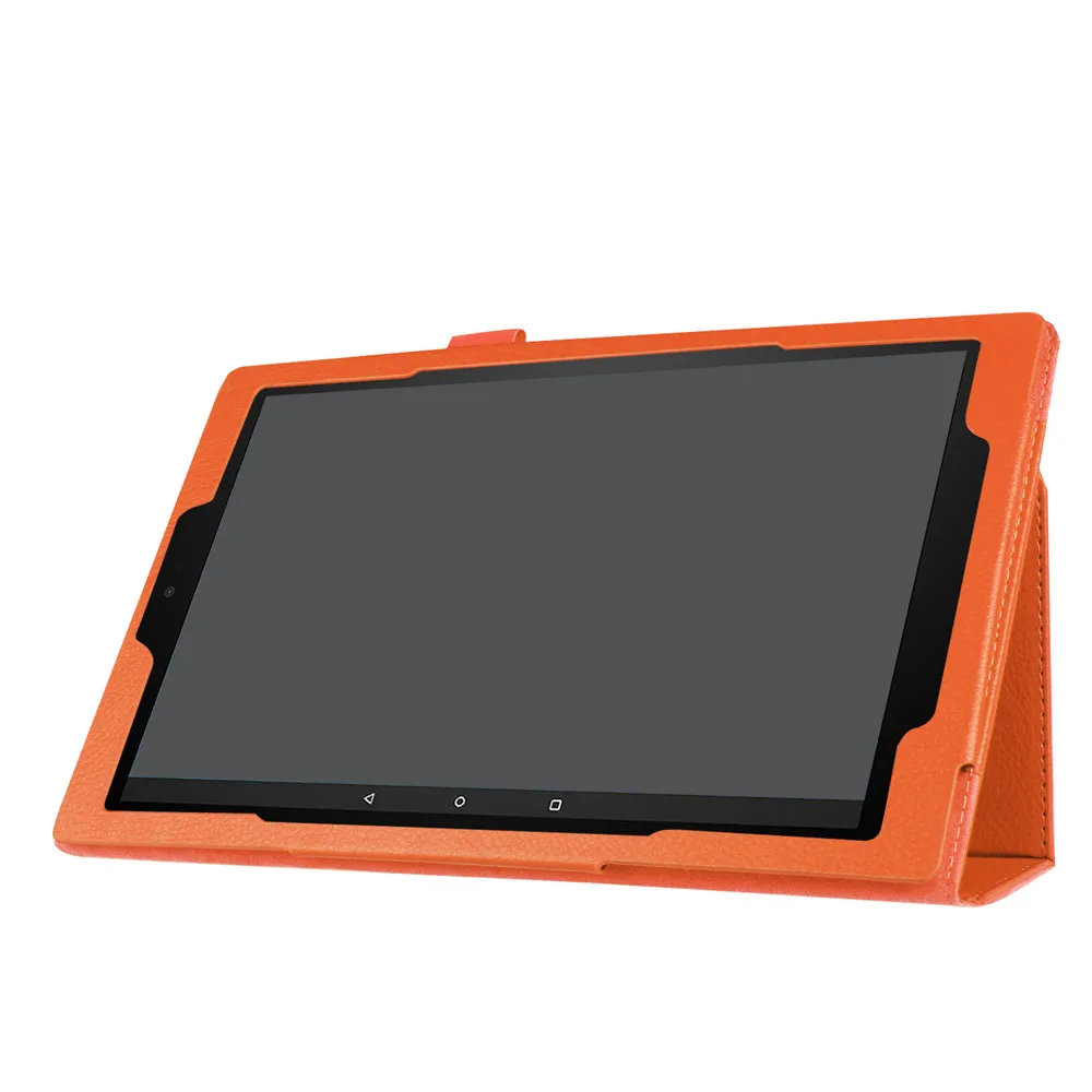 Чехол для планшета для Amazon Kindle Fire HD 10 7th Gen Магнитная Кожаная подставка чехол для телефона, держатель для телефона, чехол протектор Z515 - Цвет: orange