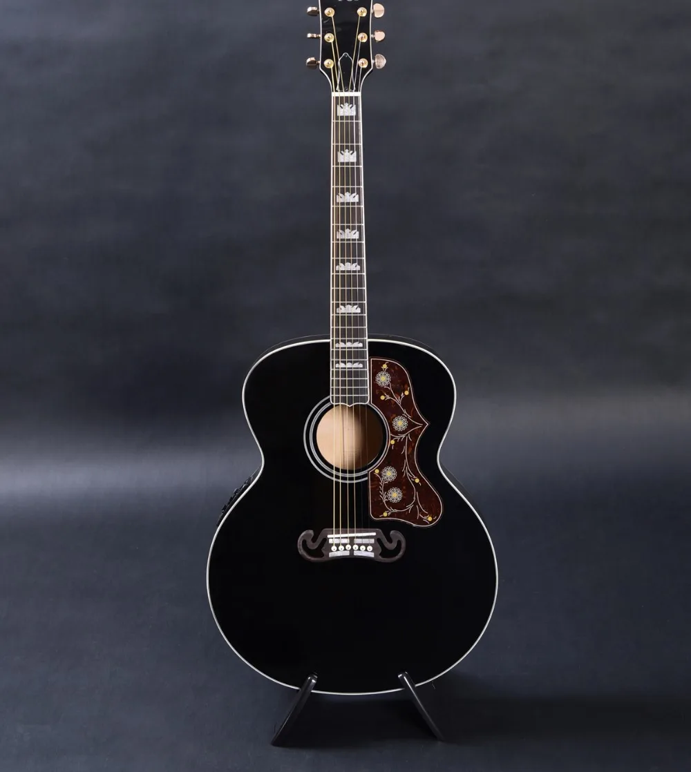 

Jumbo 43" Acoustic guitar, in store, can make logo as your request