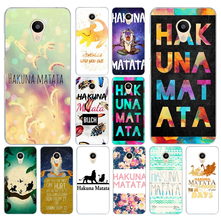

103DD hakuna matata The Lion King Hard Transparent Cover Case for Meizu M2 M3S M3 M3S M5S Mini M3 note M5 M6 M6 note U10 U20