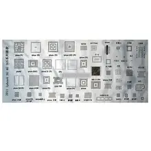 Горячая 5 шт. 50 в 1 BGA Трафареты шаблон для iPhone4 4GS 3G 3G S подготовки