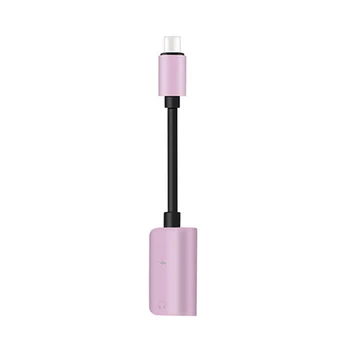 

New four-in-one audio converter type-c headphone extension cable charging song call multi-function adapter