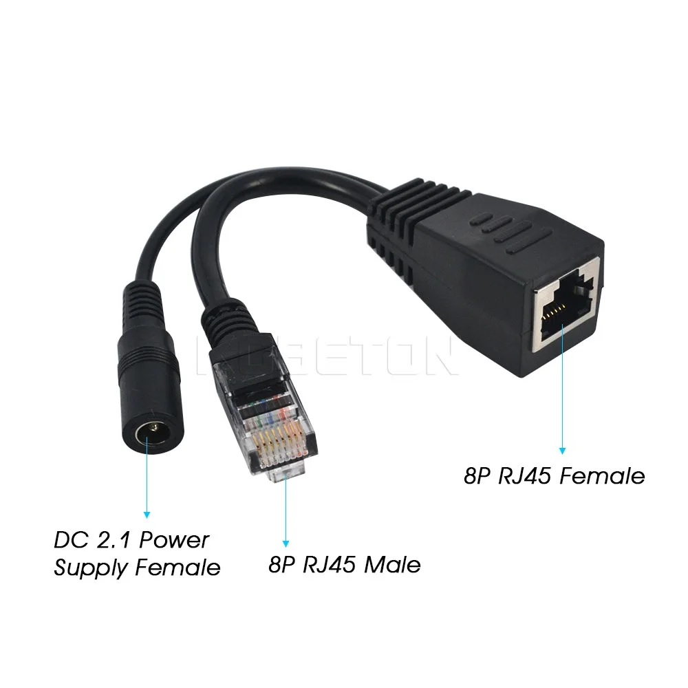 Сетевой фильтр Power Over Ethernet 30m 2 шт./лот Poe адаптер RJ45 инжектор + сплиттер 12 В 24