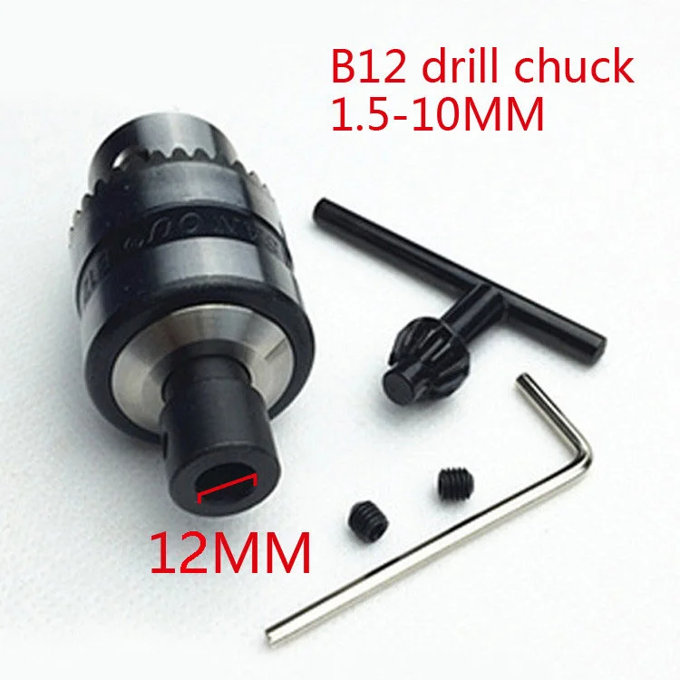 mini drill chuck 1.5 10mm B12 Applicable to motor shaft diameter 12mm