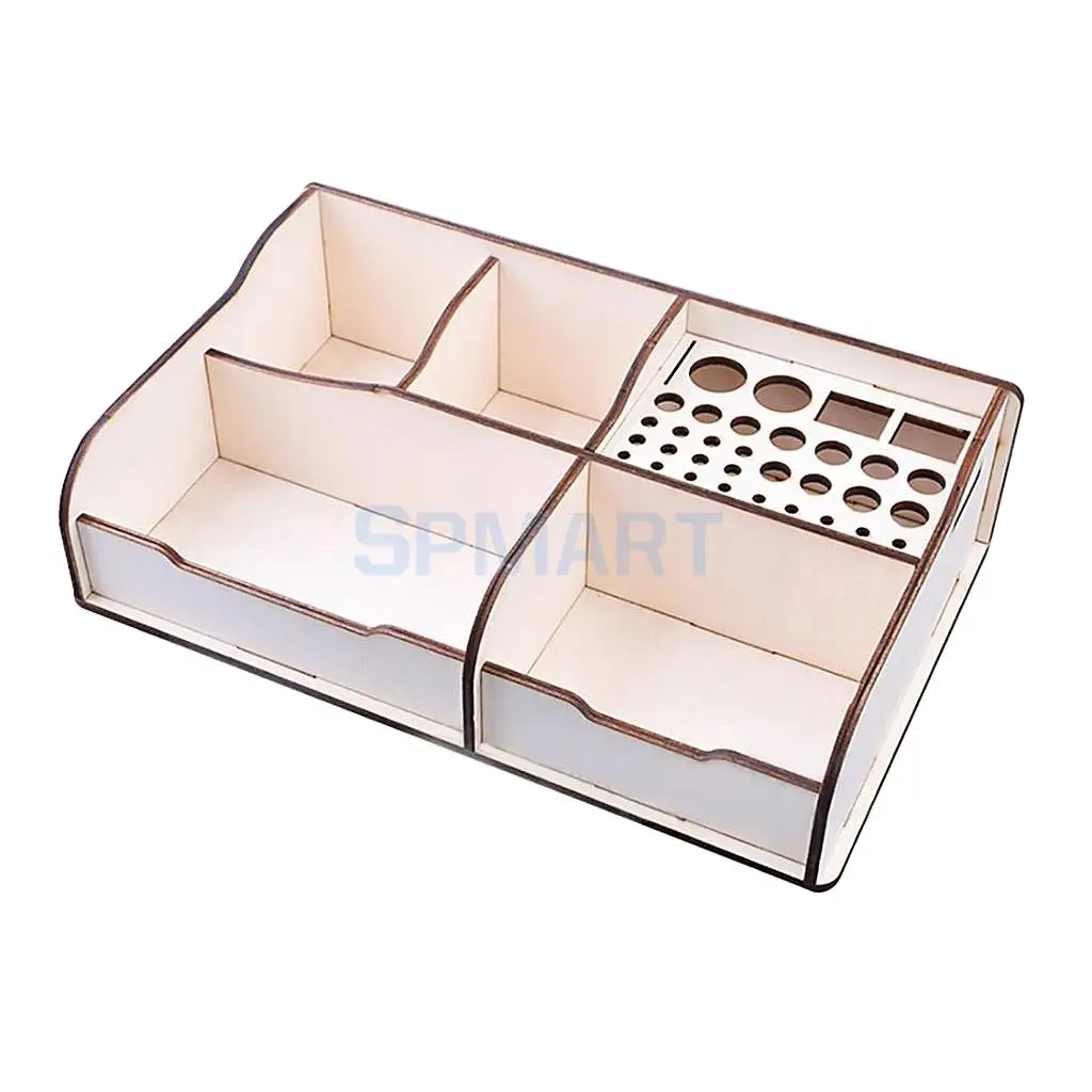 DIY Basewood Portable Action Figure Model Building Kit Tool Storage Rack Shelf for Gundam