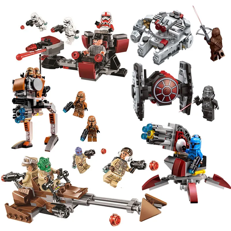

NEW Star Wars Force Awakens Rebel Alliance Battle Pack Action Building Blocks Bricks toy Compatible with L*GO Starwars