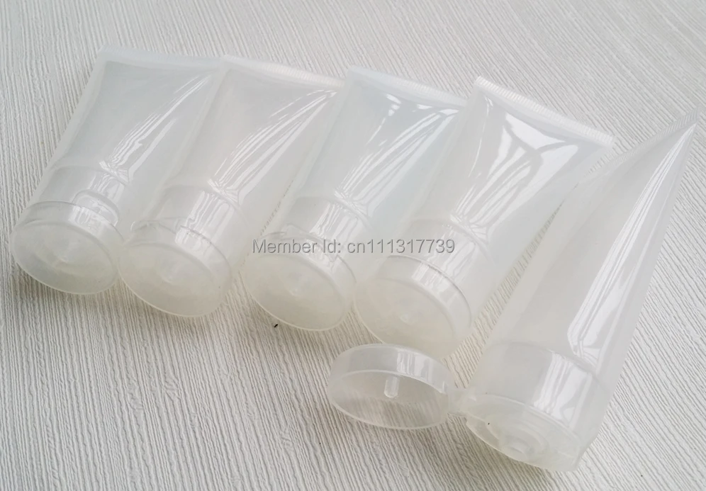 

100 pcs 15ml Empty Tubes Clear Cosmetic Cream Lotion Containers