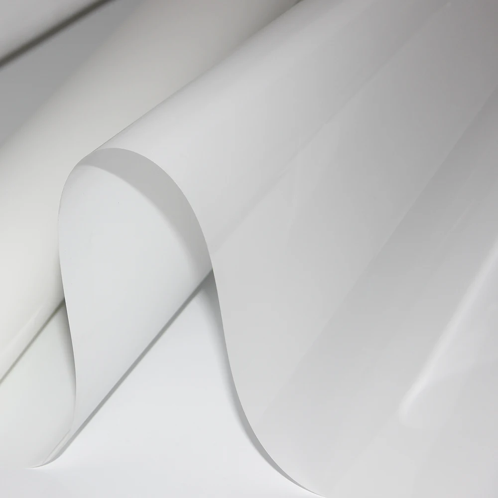 

60"x20" Frost White Screen Film Holographic Projector Rear Projection Film Self Adhesive Sticker,152cmx50cm