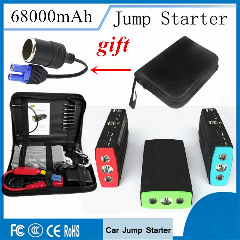 imágenes para 2017 Dispositivo de Arranque Coche Salto de Arranque de Alta Potencia 68000 mAh de Potencia banco 12 V Cargador de Batería de Coche De Gasolina Diesel Booster Buster LED CE imágenes para 2017 Dispositivo de Arranque Coche Salto de Arranque de Alta Potencia 68000 mAh de Potencia banco 12 V Cargador de Batería de Coche De Gasolina Diesel Booster Buster LED CE
