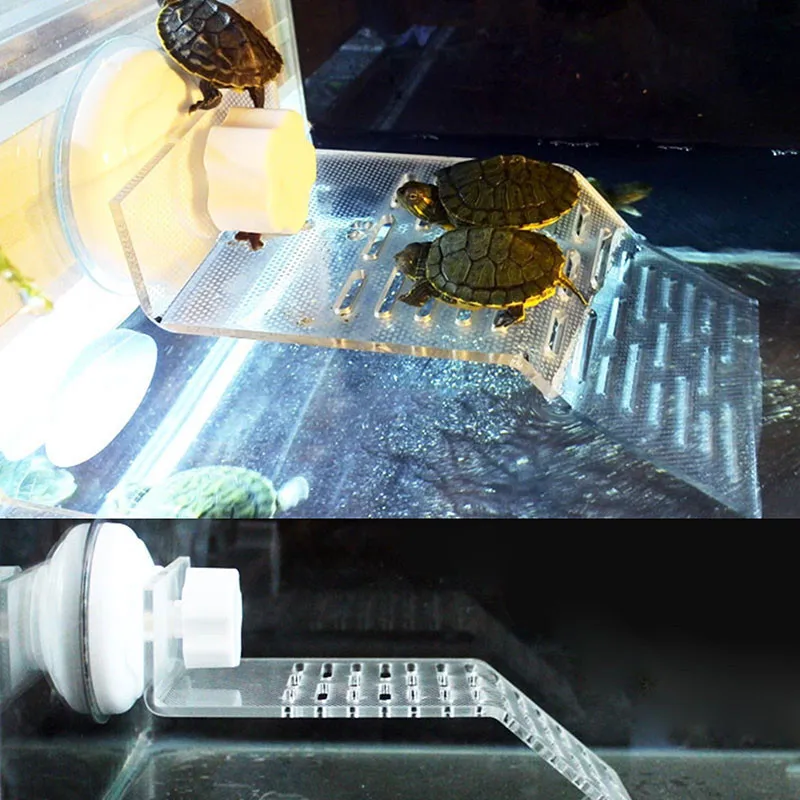 

2 Size Plastic Aquarium Turtle Island Fish Tank Turtle Basking Climbing Platform For Turtle Reptile Aquarium Accessories