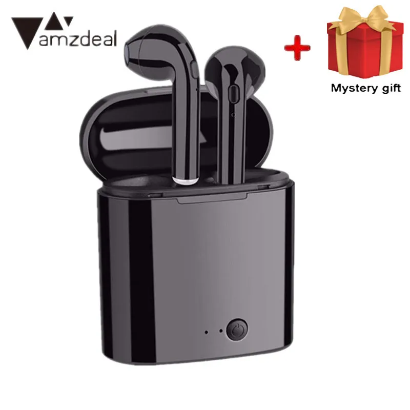 

I7s Bluetooth Earphone Stereo Earbud Headset Wireless Headphones With Charging Box For Xiaomi