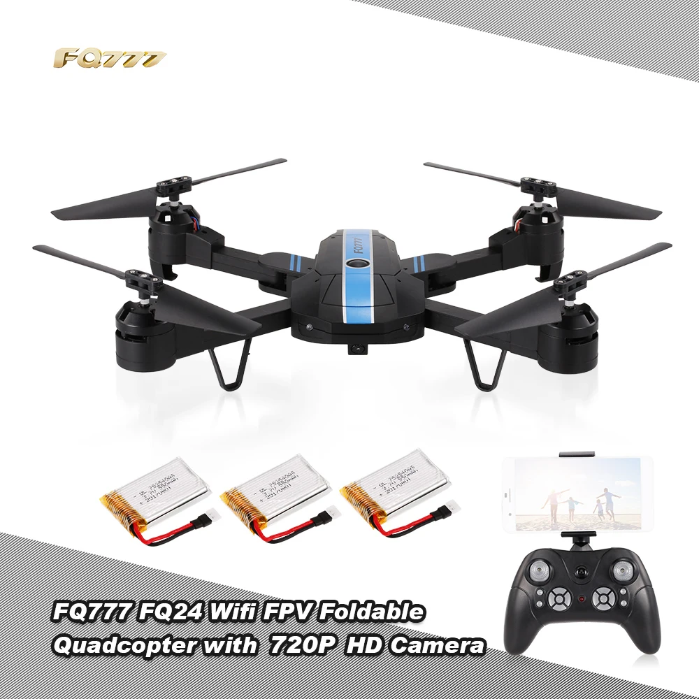 FQ777 FQ24 6 осевой гироскоп WIFI FPV RC Дрон с камерой 0.3MP 720P Квадрокоптер складной g сенсор