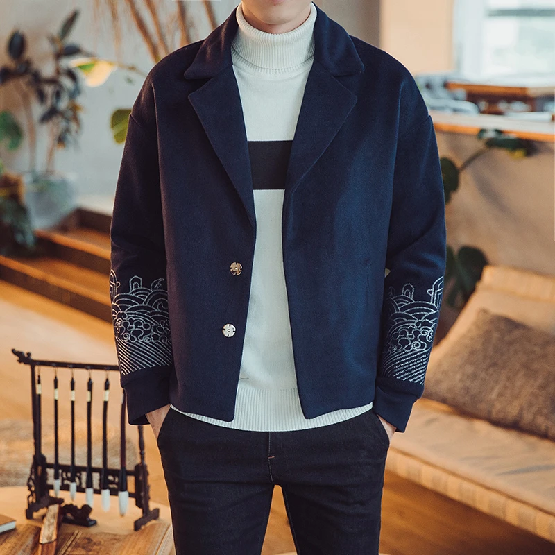 Winter jacket for men Japanese streetwear kimono mens bomber jackets outerwear men clothes 2018 KK2600 X Winter jacket for men Japanese streetwear kimono mens bomber jackets outerwear men clothes 2018 KK2600 X