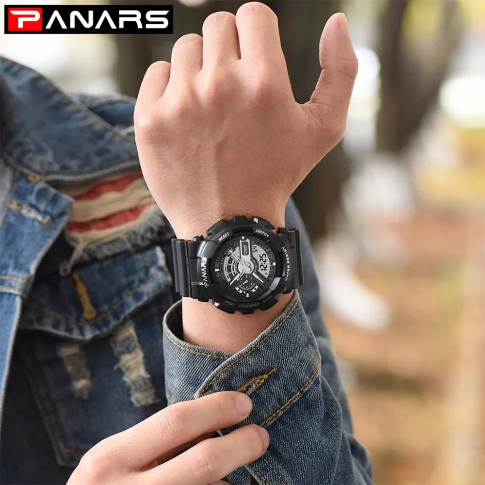 

Montre Homme Watches Men Electronic LED Digital Watch Men Outdoor Mens Sports Wrist Watches Stopwatch Relojes Hombre#W