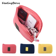 Nueva bolsa de viaje a prueba de golpes, cargador Digital USB, estuche para auriculares, organizador de cosméticos para maquillaje, bolsa de accesorios