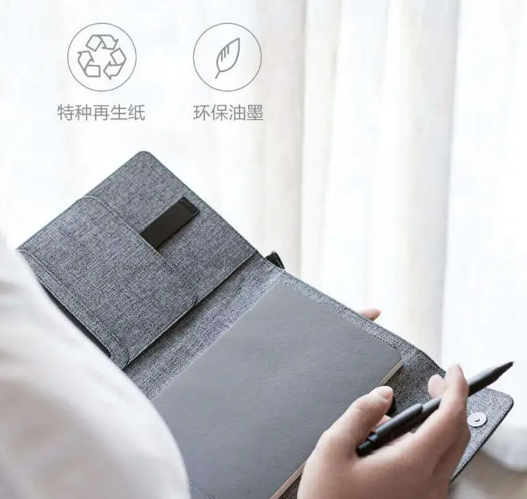 Xiaomi 90 Simple Multifunctional Handbag Waterproof Business Oxford Cloth Cover with Diary Notebook Pockets and Pen Portable Bag (5)