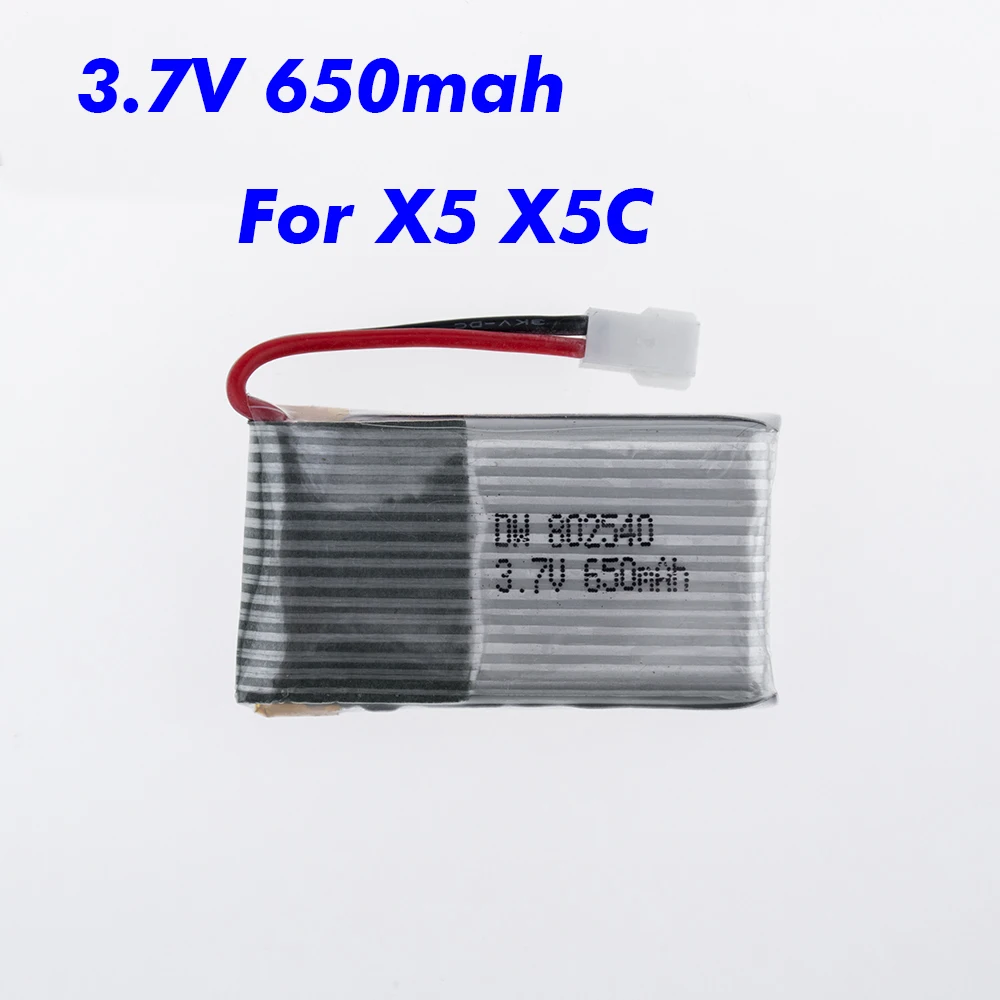 1pcs Drone Batteria 3.7V 650mAh Lipo Battery For Syma X5C 1 X5C X5 X5SC