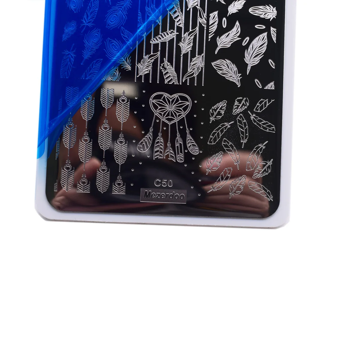 Online 7 stücke Nagel kunst, Template Set Blume Spitze Blumen Feder Liebe Design Maniküre Drucken Bild Platten Nail Malerei Werkzeuge