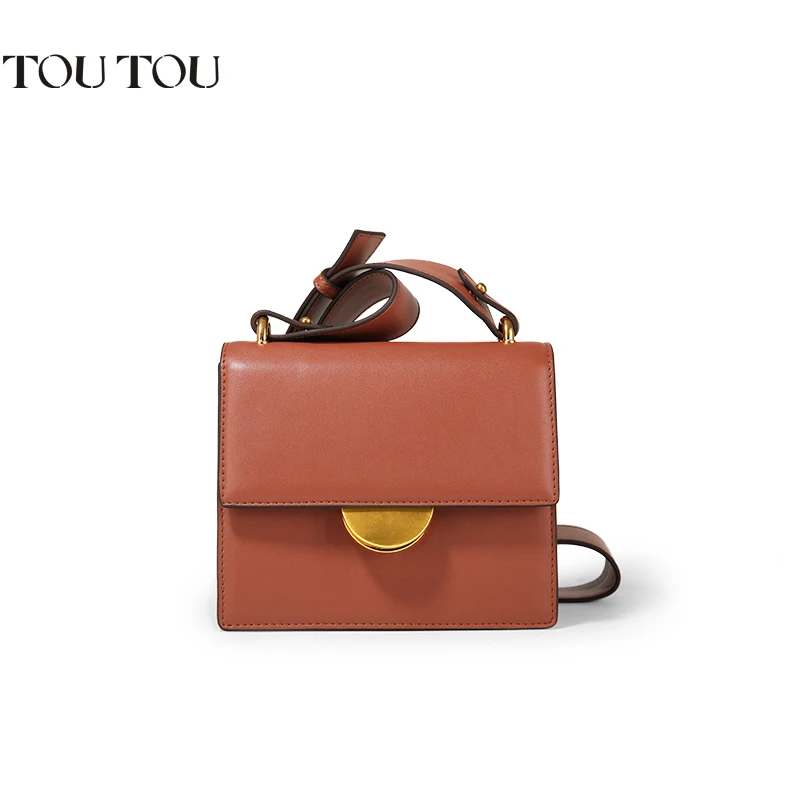 

TOUTOU 2019 version of versatile bag trap organ bag texture small sqwomen's premium wshoulder cride suare bag free shipping