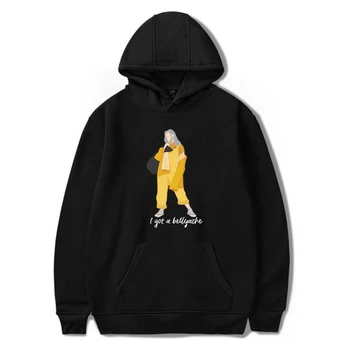 

Billie Eilish Hoodies Women Men Harajuku Sweatshirt Winter Fashion Hip Hop Streetwear Long Sleeve Fleece Pullover Hooded Jacket