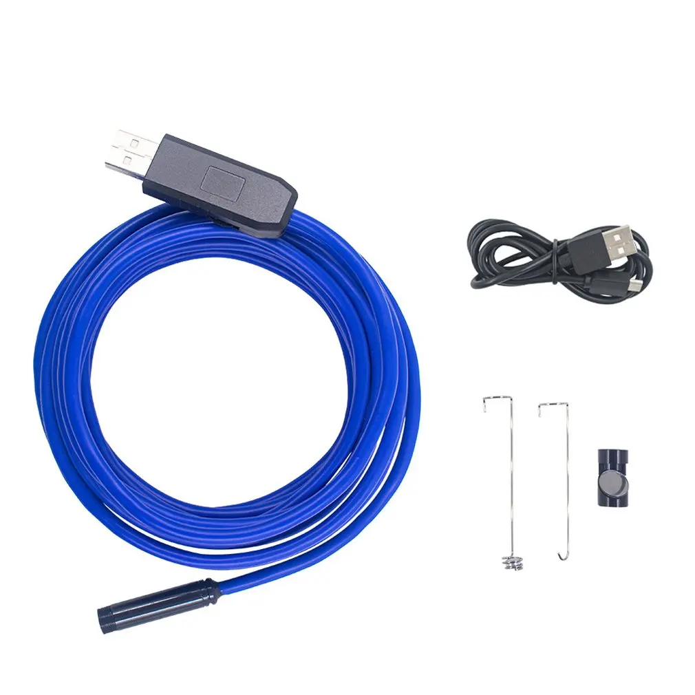 USB инспекции эндоскопа водостойкий 8 0 мм мини камера 720 P бороскоп жесткий кабель