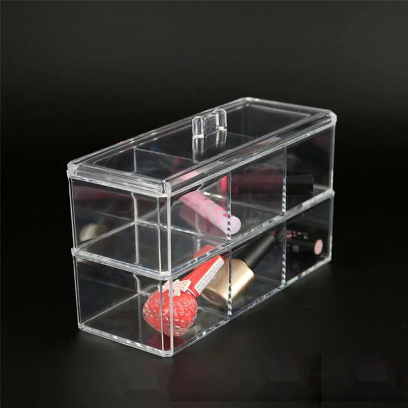 Crystal Acrylic Cosmetic Makeup Organizer Box for Girl Cosmetic Storage