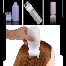 Горячая распродажа, 120 мл, инструмент для укладки волос, профессиональная раскраска для волос, расческа для окрашивания волос, пустая бутылка с аппликатором, щетка для салона, 3 цвета