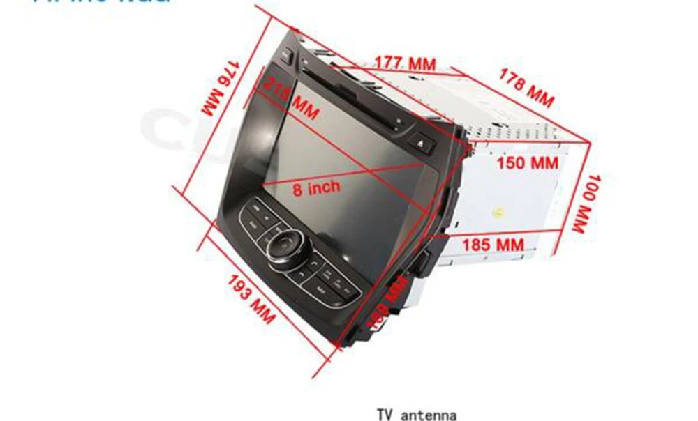 Flash Deal Android 9.0 Car Dvd Gps player For Hyundai ix45 2013-2018 Car multimedia player Audio Stereo GPS Navigation Radio RDS Head unit 11