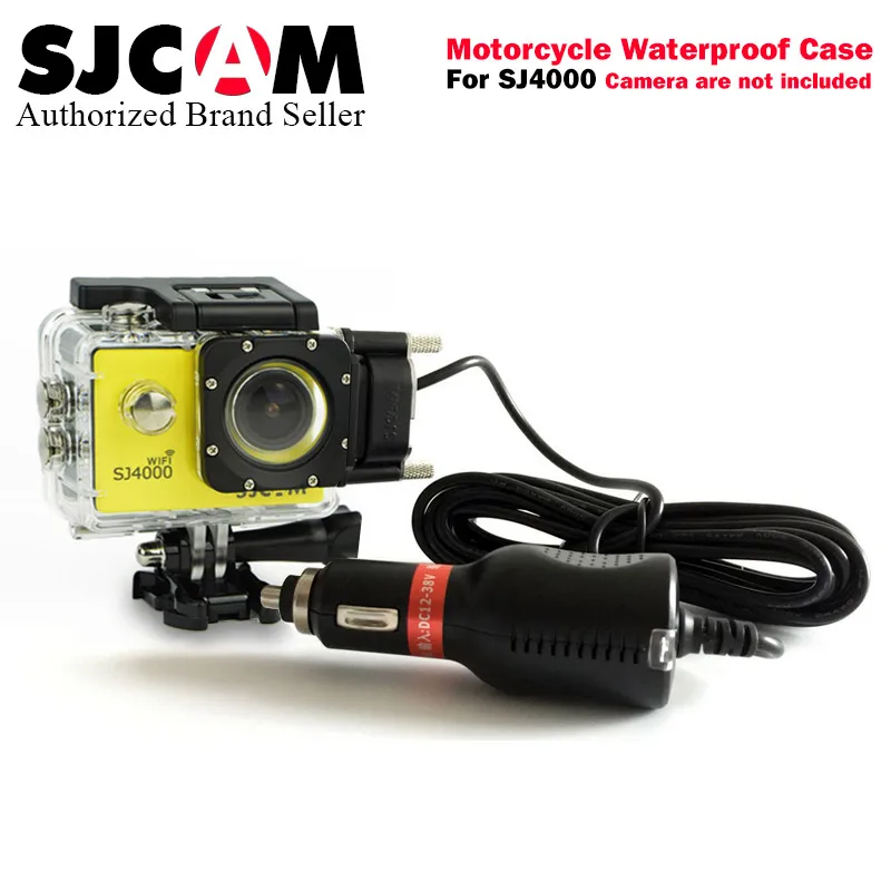 

SJCAM Motorcycle Waterproof Case for SJCAM SJ4000 Series Charging Case sj cam SJ 4000 wifi Action Camera Accessories