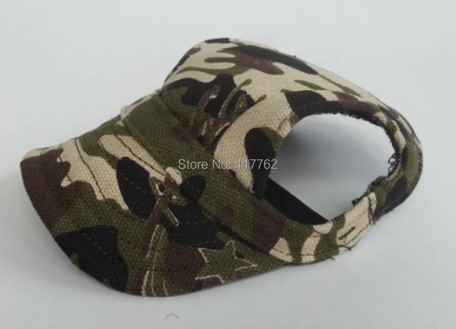

New Arrival Pineocus Camouflage Cute Canvas Baseball cap for dog Free Shipping Dogs Hat for puppy