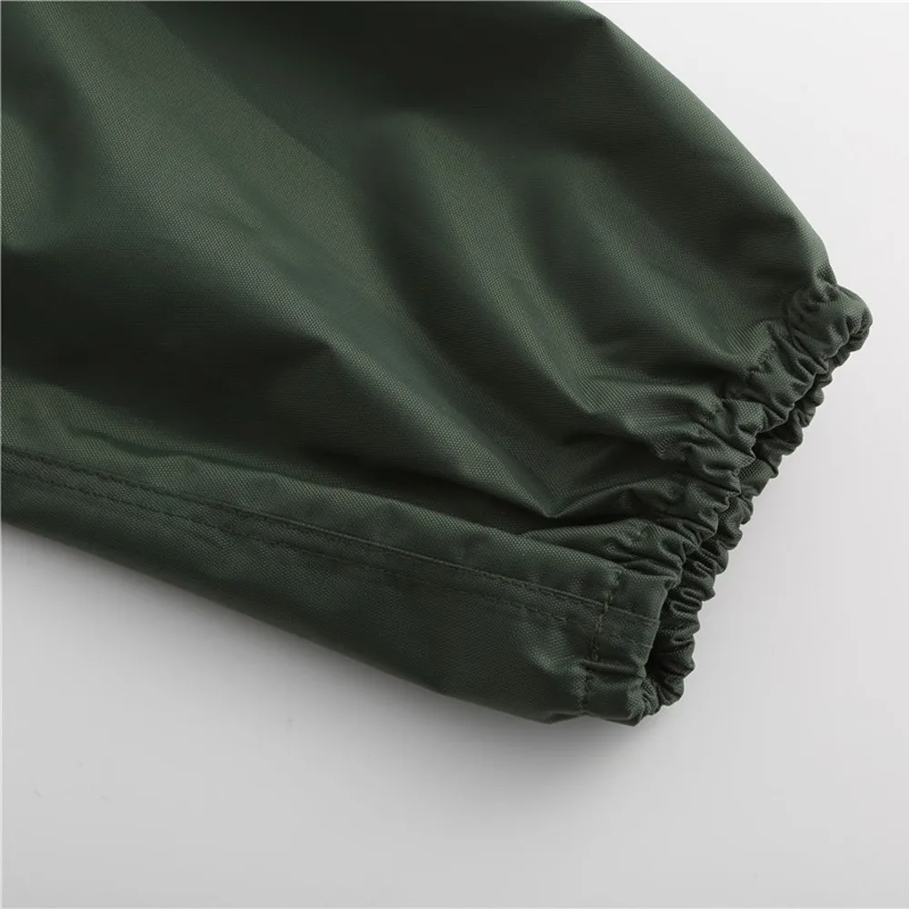 Mens Giacca A Vento Impermeabile Leggero Casual Con Cappuccio Cappotto di Pioggia Giacca Lunga Corsa Esterna Impermeabile Equitazione Panno Poncho Lungo # SS