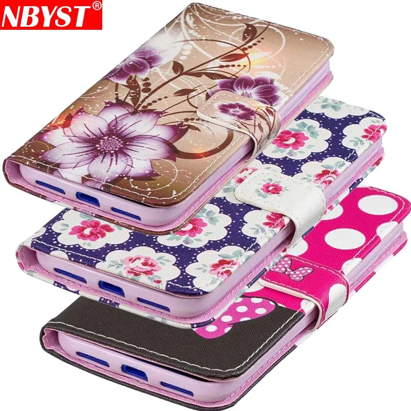 

Luxury Leather Wallet Cover Case For Xiaomi Redmi Note 6 7 Pro 6A S2 GO Mi 8 9 SE 6X A2 Lite Flower Shell Card Holder Belt Rose